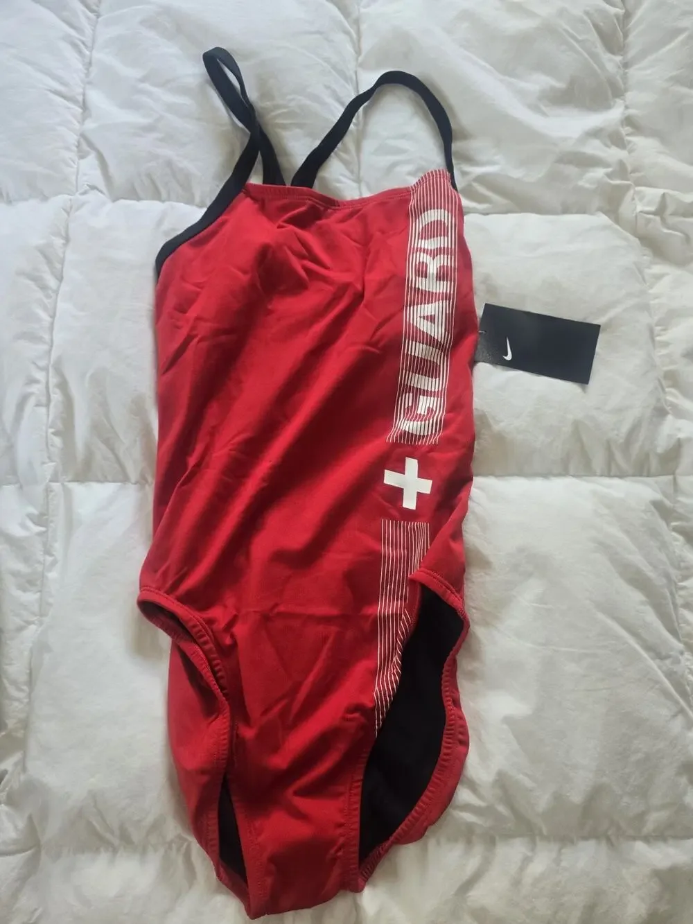 Nike Guard One Piece Swimsuit Women's Racerback Performance NESS8059 new$78 sz 8